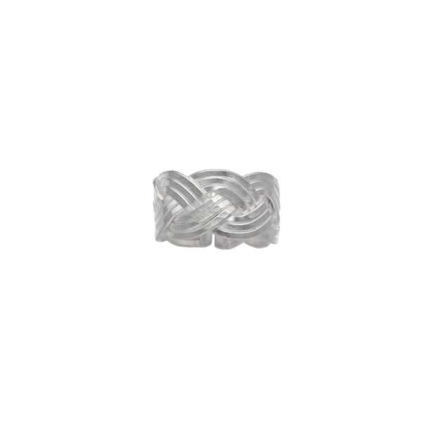 ANILLO AJUSTABLE ENTRELAZADO HECHO A MANO