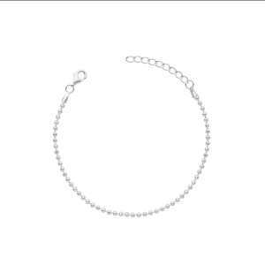 PULSERA BOLITA DIAMANTADA 2 MM-16 CM