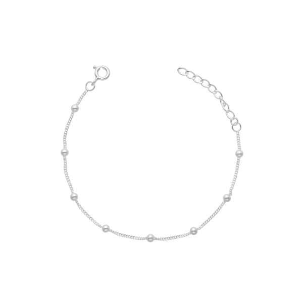 PULSERA GRUMET BOLITAS 3 MM-16 CM