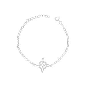 PULSERA LIMADA NUDO DE BRUJA