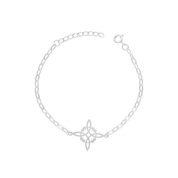 PULSERA LIMADA NUDO DE BRUJA
