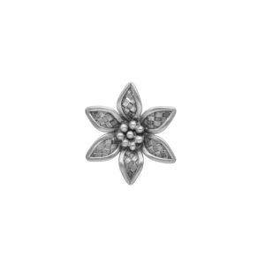 COLGANTE FLOR TEJIDA HECHO A MANO