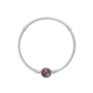 PULSERA PARA CHARMS FLOR CIRCONES