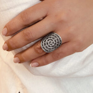 ANILLO AJUSTABLE ESPIRAL HECHO A MANO