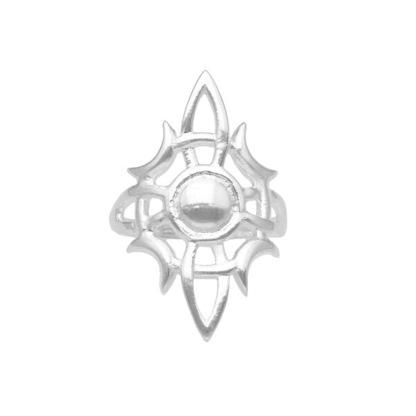 ANILLO NUDO DE BRUJA CON LUNA