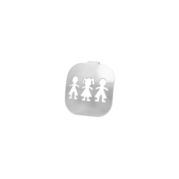 COLGANTE PLACA CUADRADA CURVA NIÑOS 👦🏻 👧🏻👦🏻