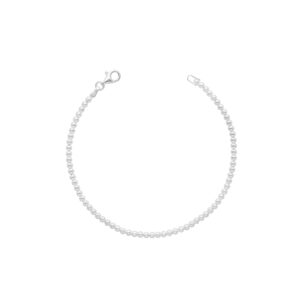 PULSERA BOLITA DIAMANTADA 2.5 MM-3.5 GR