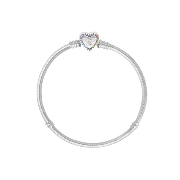 PULSERA CORAZÓN  PARA CHARMS