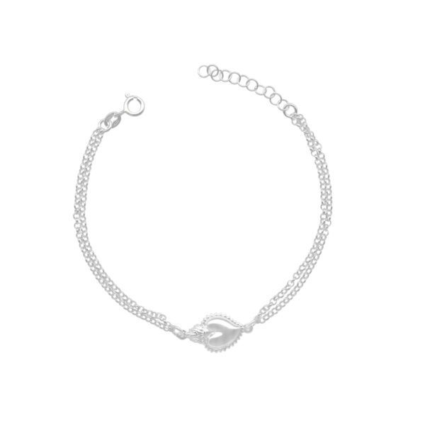 PULSERA ROLO DOBLE CORAZÓN DETENTE