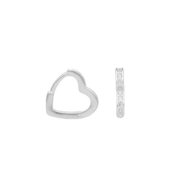ARGOLLA HUGGIE CORAZÓN MICROCIRCÓN